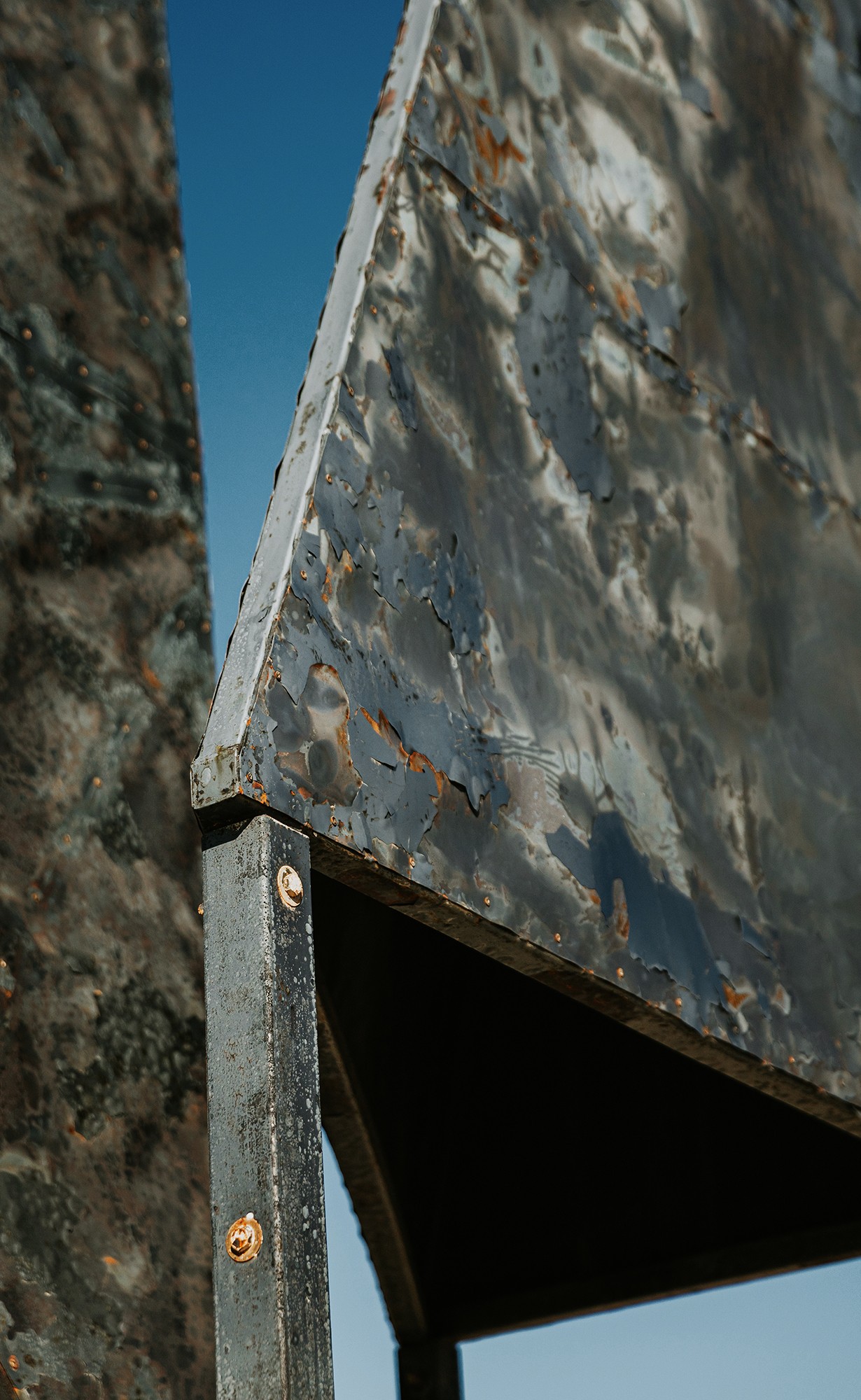 Phoenix. 2023, sculpture.  Metal. 8 x 3 x 3m