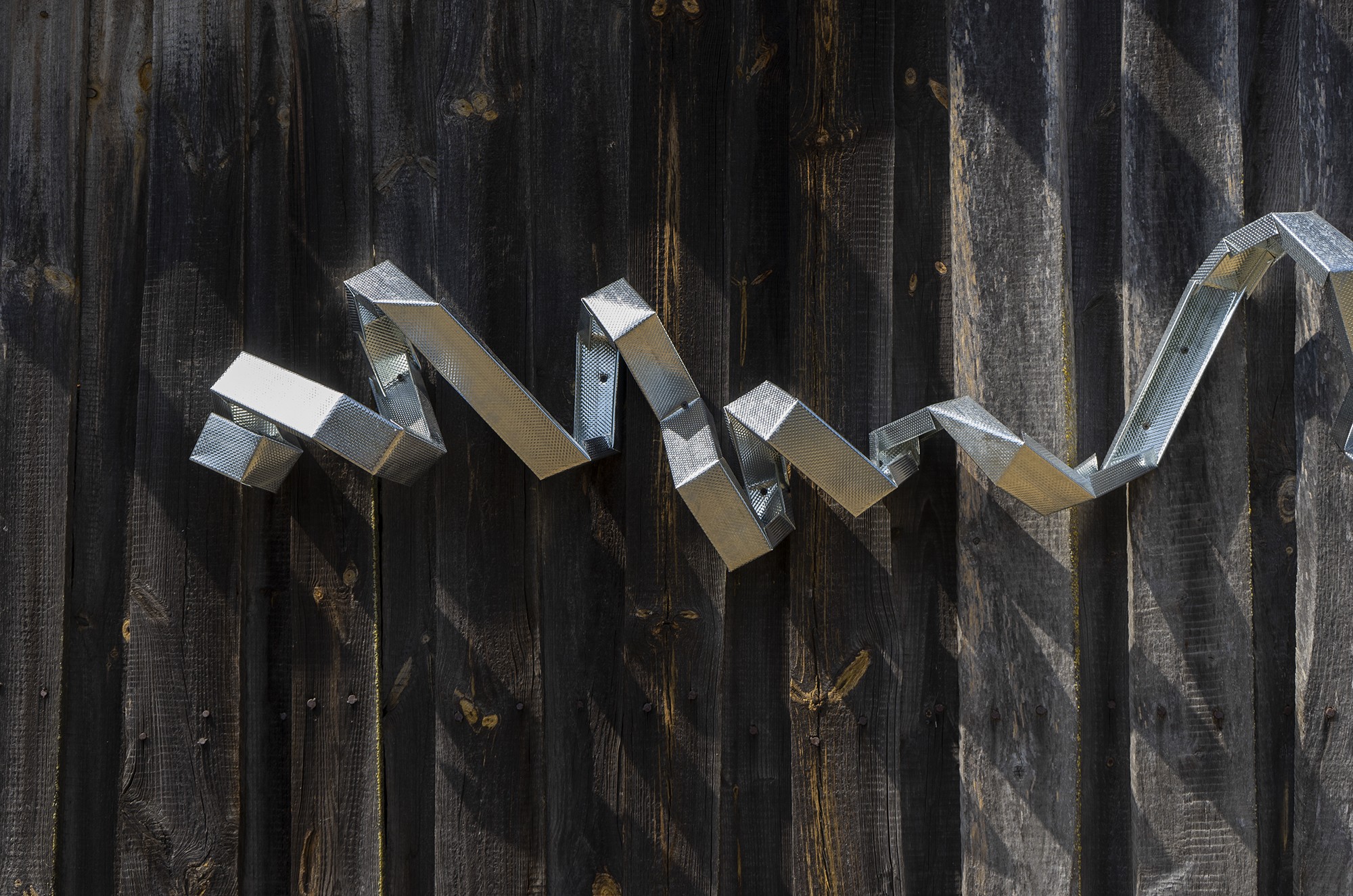 Parasite. 2017, Installation. Metal stands for drywall. Dimensions variable